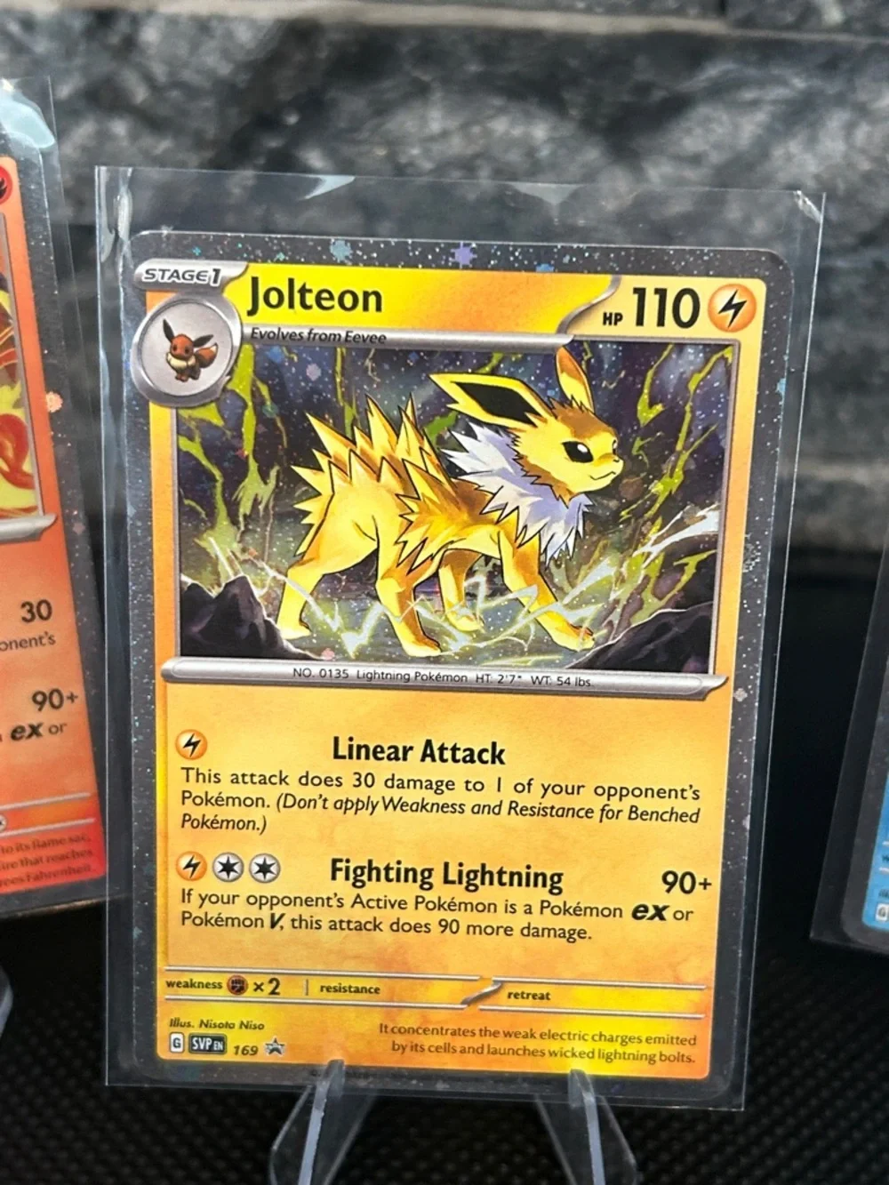 Pokemon Eeveelutions Black Star Promo Cosmos Holo Set-Flareon Jolteon Vaporeon‎